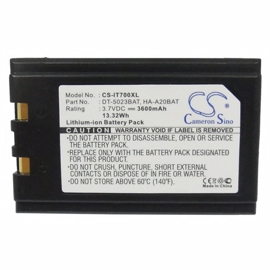 Scanner batteri til Xentissimo, Casio DT-950 3,7V 3600mah